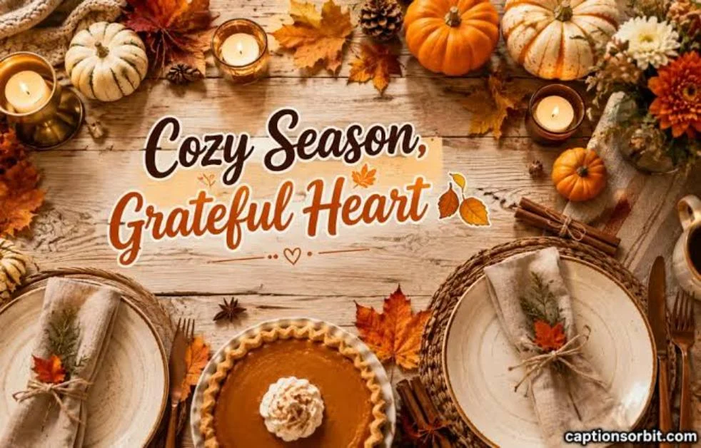 Aesthetic Caption for Thanksgiving