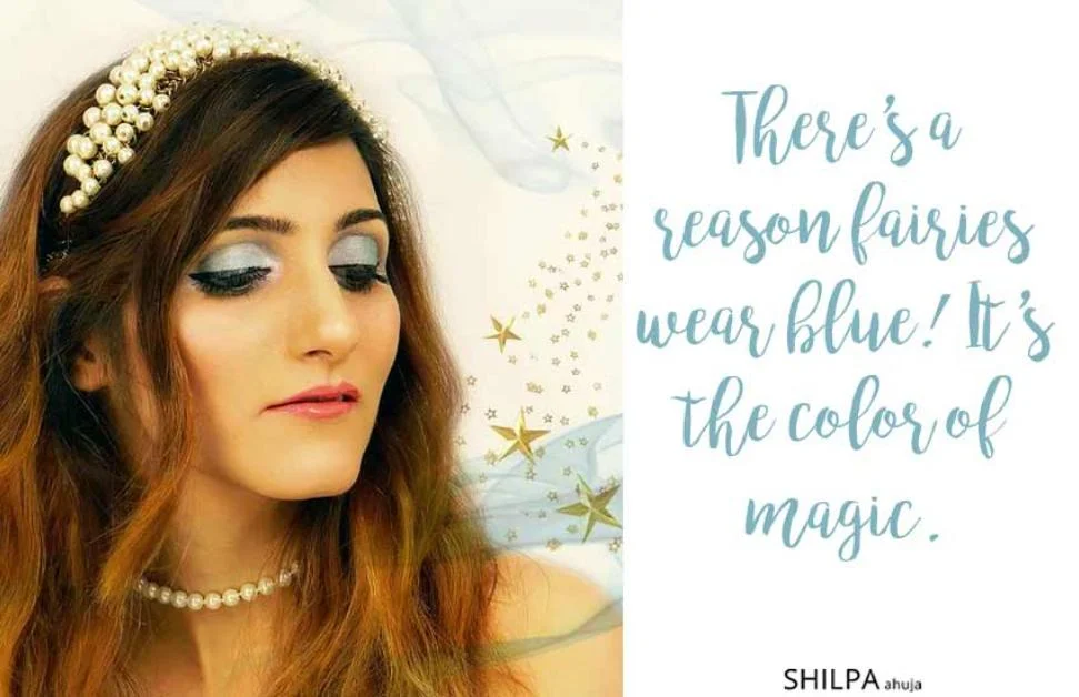 Blue Outfit Caption