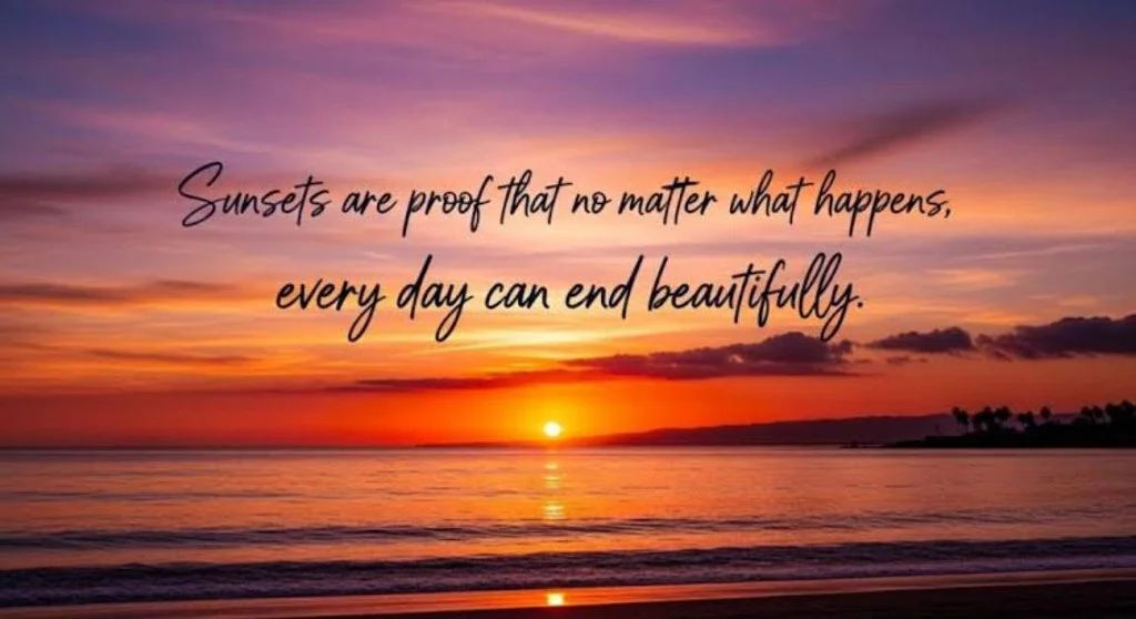 Cute Caption for Sunset