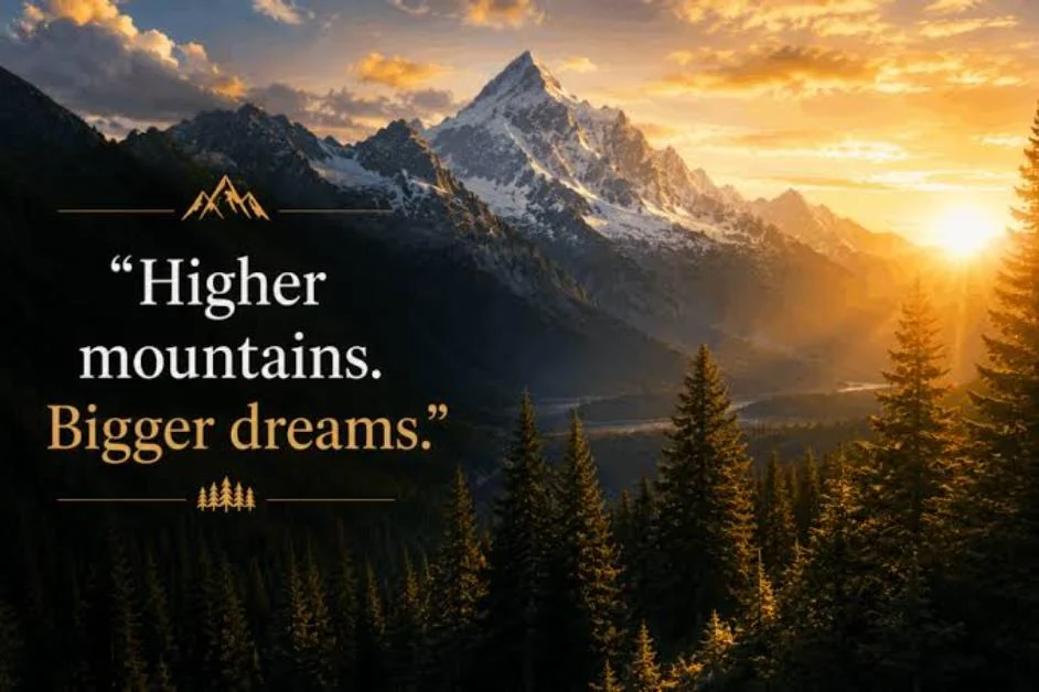 Mountain & Forest Caption for Nature 