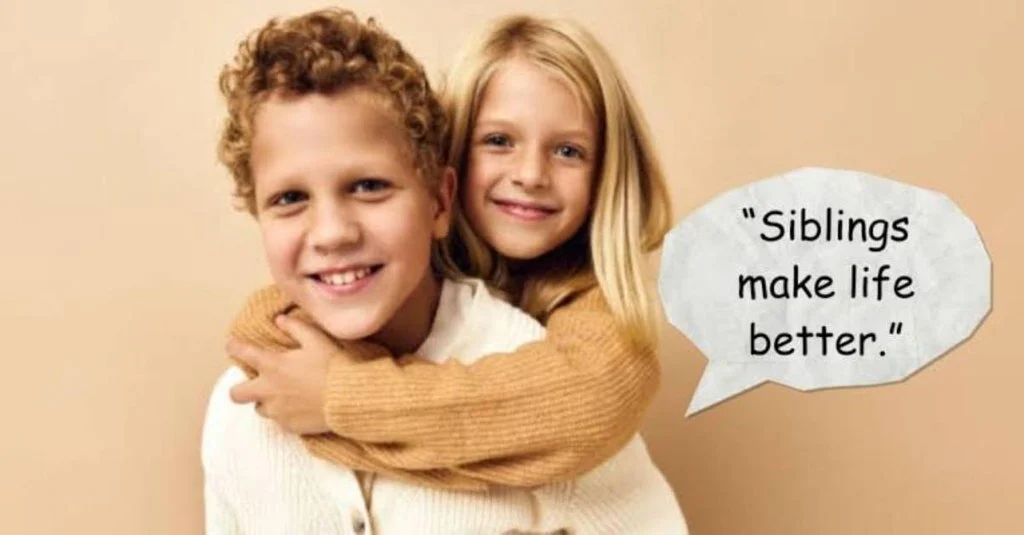 Cute Caption for Siblings 