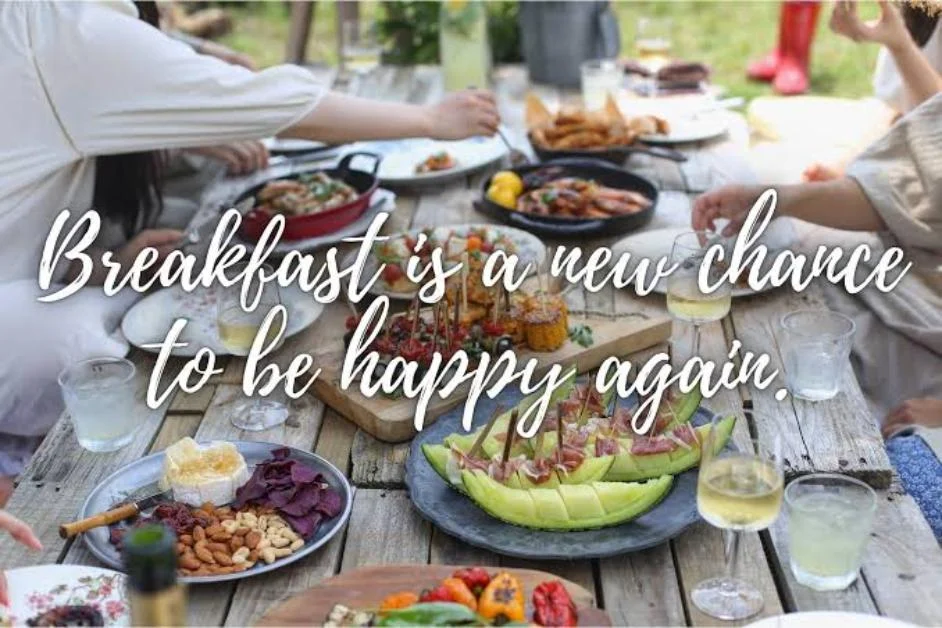 Luxury Breakfast Caption 